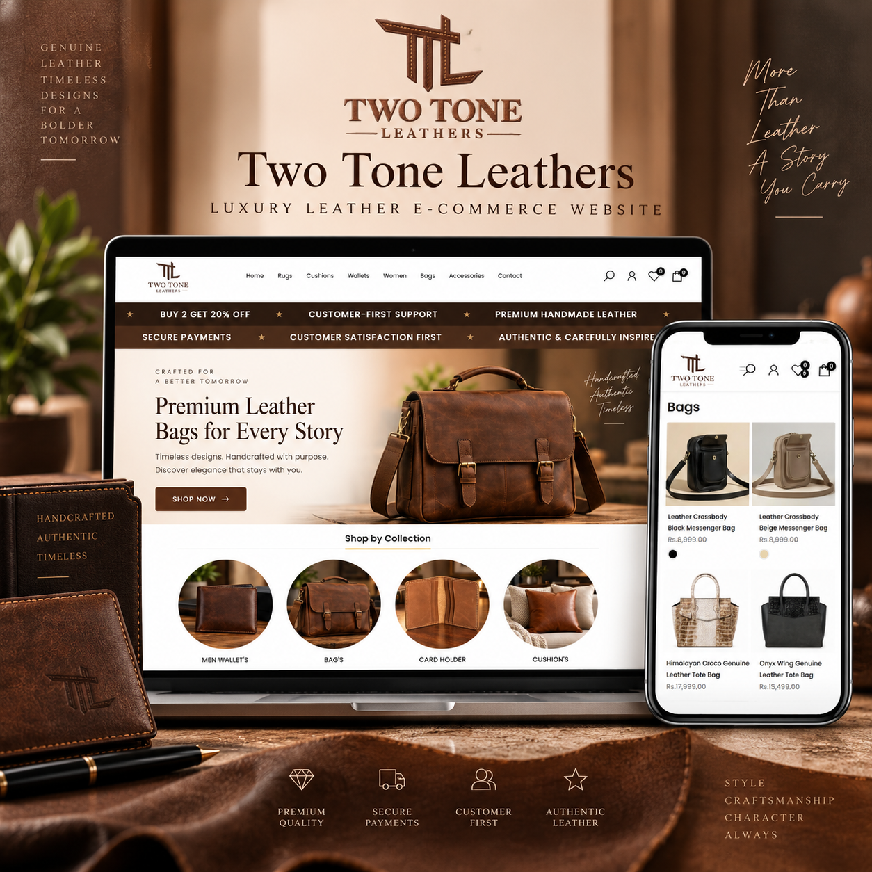 Two Tone Leathers project preview
